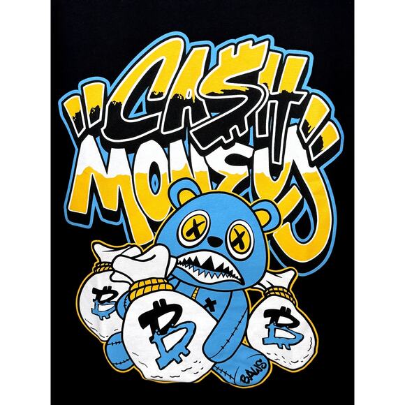 **NWT** BAWS MEN'S BLACK/BLUE/YELLOW CREW NECK SHORT SLEEVE T-SHIRT SIZE XL - Picture 4 of 7